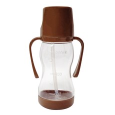 아가프라 라온 빨대컵, 350ml, 1개, Chocolate