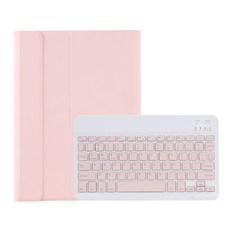 태블릿PC 다이어리형 펜슬 거치 고급 블루투스 키보드 + 케이스 세트 T11B, 핑크, 1개