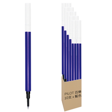 PILOT 百樂 Juice up 超級果汁筆替芯 新型墨水 耐水耐光 持久不褪色, 藍色, 10支