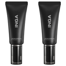 잉가 타투 파운데이션 Ver 3 30ml, 21N 라이트 베이지, 2개
