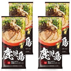 丸太 鹿兒島黑豚骨拉麵 185g -濃郁豚骨湯底 Q彈麵條 快速烹煮, 4包