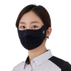 비안 UV차단 스포츠 마스크, 블랙, 1개