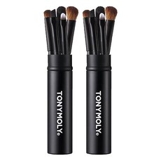 TONYMOLY 化妝刷具五件組, 黑色, 2組