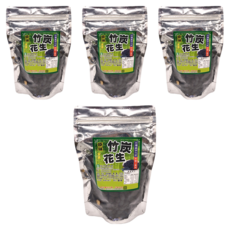 埔里農會 原味竹炭花生 (全素), 台灣產竹炭休閒美味, 250g, 4包