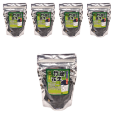 埔里農會 原味竹炭花生 (全素), 台灣產竹炭休閒美味, 250g, 5包