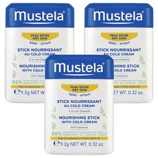무스텔라 너리싱 스틱 위드 콜드 크림, 9.2g, 3개
