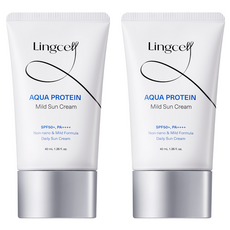 링셀 수분 단백질 마일드 선크림 SPF50+ PA++++, 2개, 40ml