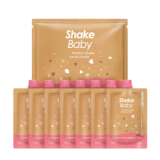 Shake Baby 蛋白質奶昔沖泡飲, 穀物口味, 280g, 1組