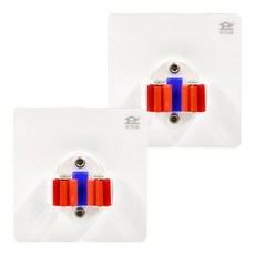 家而適 馬桶刷夾 掃除刷具收納架, 無痕膠片, 高承重, 穩固耐用, 2425, 2個