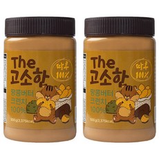 더 고소한 땅콩버터 크런치 100%, 500g, 2개