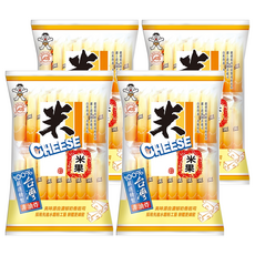 旺旺 米CHEESE 起司米果 奶素, 105g, 4袋
