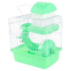 JONSANTY 寵尚天 雙層鼠籠小城堡, 綠色, 1個