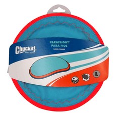 Chuckit PARA飛盤 輕量飛行設計 直徑24.7cm, 藍色 + 橘色, 1個, 大