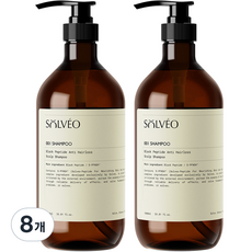 솔브이오 블랙 펩타이드 탈모 두피 샴푸, 8개, 1L