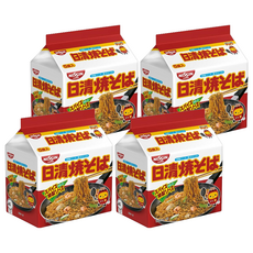 NISSIN 日清5食炒麵, 特製醬汁搭配青紫菜, 含維生素B1、B2和鈣, 20包