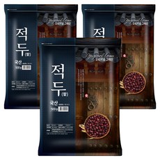 오리지널그레인 적두 팥, 500g, 3개