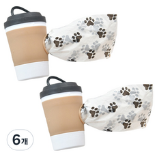 둥둥펫 강아지 풉백 배변봉투 커피컵 케이스 똥츄, 혼합색상, 6개, 15개입