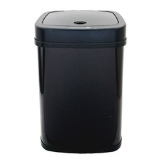 DAY&DAY 日日家居 電子感應自動環保桶 橫向 V1012LG 黑色 #430不鏽鋼桶身 12L 垃圾桶, 355 x 261 x 198mm, 1個