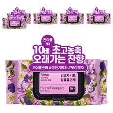 淡淡地持久香氛烘衣片衣物柔軟劑烘衣片 花束, 6個, 80枚入