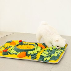 Leto 狗狗嗅聞墊毯 胡蘿蔔田玩具, 1套, 黃色