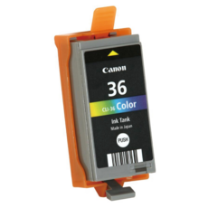 canon 正品墨水匣 CLI-36C, 1個, 彩色