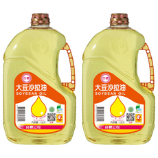 台糖大豆沙拉油，不飽和脂肪酸含量80%以上，經濟實惠，適合煎、煮、炒及製作沙拉, 3L, 2瓶