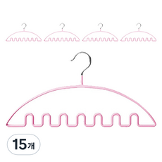 몰투유 논슬립 어깨뿔방지 다용도 옷걸이, 핑크, 15개