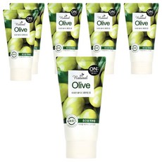 온더바디 더 내추럴 올리브 촉촉한 클렌징 폼, 120g, 6개