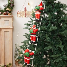 Dorim 爬梯聖誕老人 爬繩聖誕節裝飾品, 1個, 混色