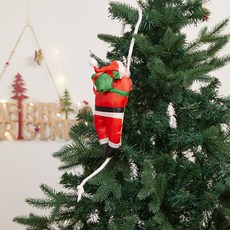 Dorim 爬梯聖誕老人爬繩聖誕裝飾品, 1個, 爬繩聖誕老人