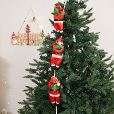 Dorim 爬梯攀繩聖誕老人聖誕裝飾品 3人, 1個, 混色