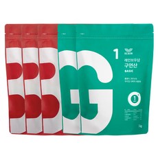 Rebow 廚房清潔劑 小蘇打基本款 1kg 3入+檸檬酸 1kg 2入, 1套