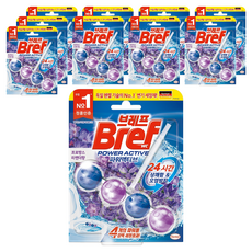 Bref 妙力 強力活效 馬桶清潔劑 薰衣草香, 50g, 10個