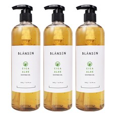 BLANSEN 積雪草&蘆薈舒緩凝膠, 500g, 3瓶