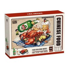 LoZ 積木玩具 1946 6歲以上 1146片, 啤酒龍蝦, 1盒