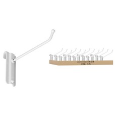 dayneeds 日需百備 烤漆掛勾 波浪架專用 9cm, 白色, 50個