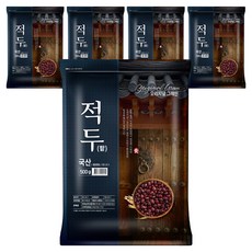 오리지널그레인 적두 팥, 500g, 5개
