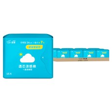 icon 愛康 透芯涼感衛生棉, 日用型(24cm), 15片, 24包