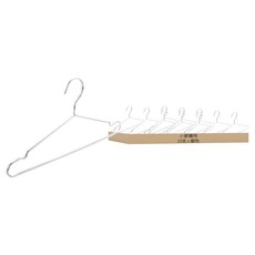 小麥購物 不鏽鋼衣架 C188 49.4g, 不鏽鋼 銀色, 10支