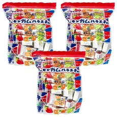 MARUKAWA 丸川 綜合水果口味口香糖, 50小盒入, 經典水果香, 五種綜合口味, 325g, 3袋