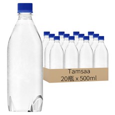 Tamsaa 無標籤氣泡水, 500ml, 20瓶