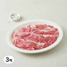 포크밸리 무항생제 앞다리 불고기용 (냉장), 1kg, 3팩