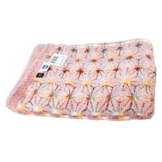 MARUSHIN 丸真 今治繽紛麻葉浴巾 120 x 60cm 棉紗, 粉色, 1條