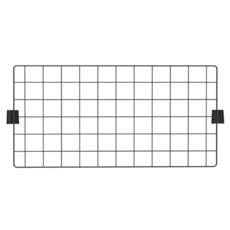 KI WISH 居家生活 側邊方格網 Set, 適用深度60cm, 鐵架配件, 60.2x30cm, 1組, 黑色