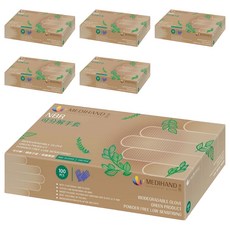 MEDIHAND 美恆 NBR可分解手套 100支 耐油 食品級 彈性 環保, S, 藍紫色, 6盒