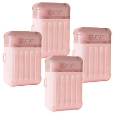 耳洞清潔線/耳洞清潔器 行李箱款 粉色 240根, 玫瑰味, 4個