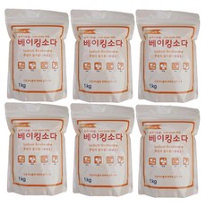 原裝優質小蘇打, 1公斤, 6個