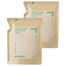 이니스프리 그린티 씨드 히알루론산 세럼 리필, 80ml, 2개
