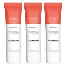 퓨어멜로우 데일리 톤업 촉촉 선크림 SPF50+ PA++++, 50ml, 3개