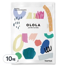 OLOLA 스킨핏 팬티형 체험팩 샘플 낮밤 아기기저귀, 빅형(Big), 10매